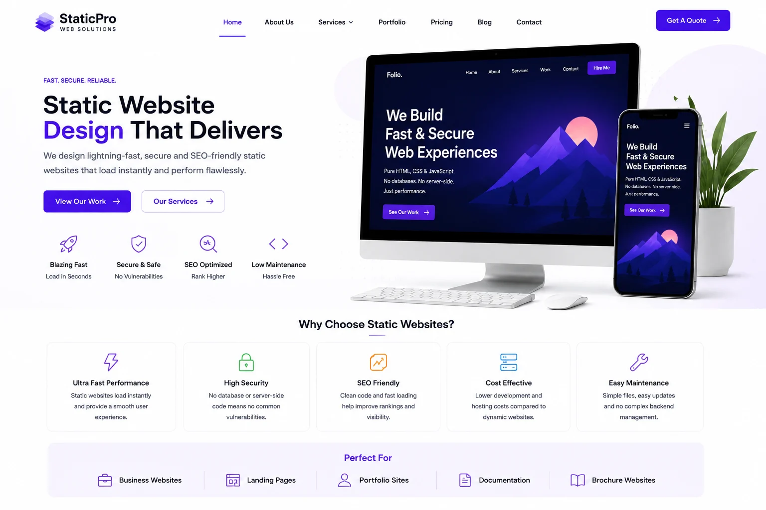 Static Website Design