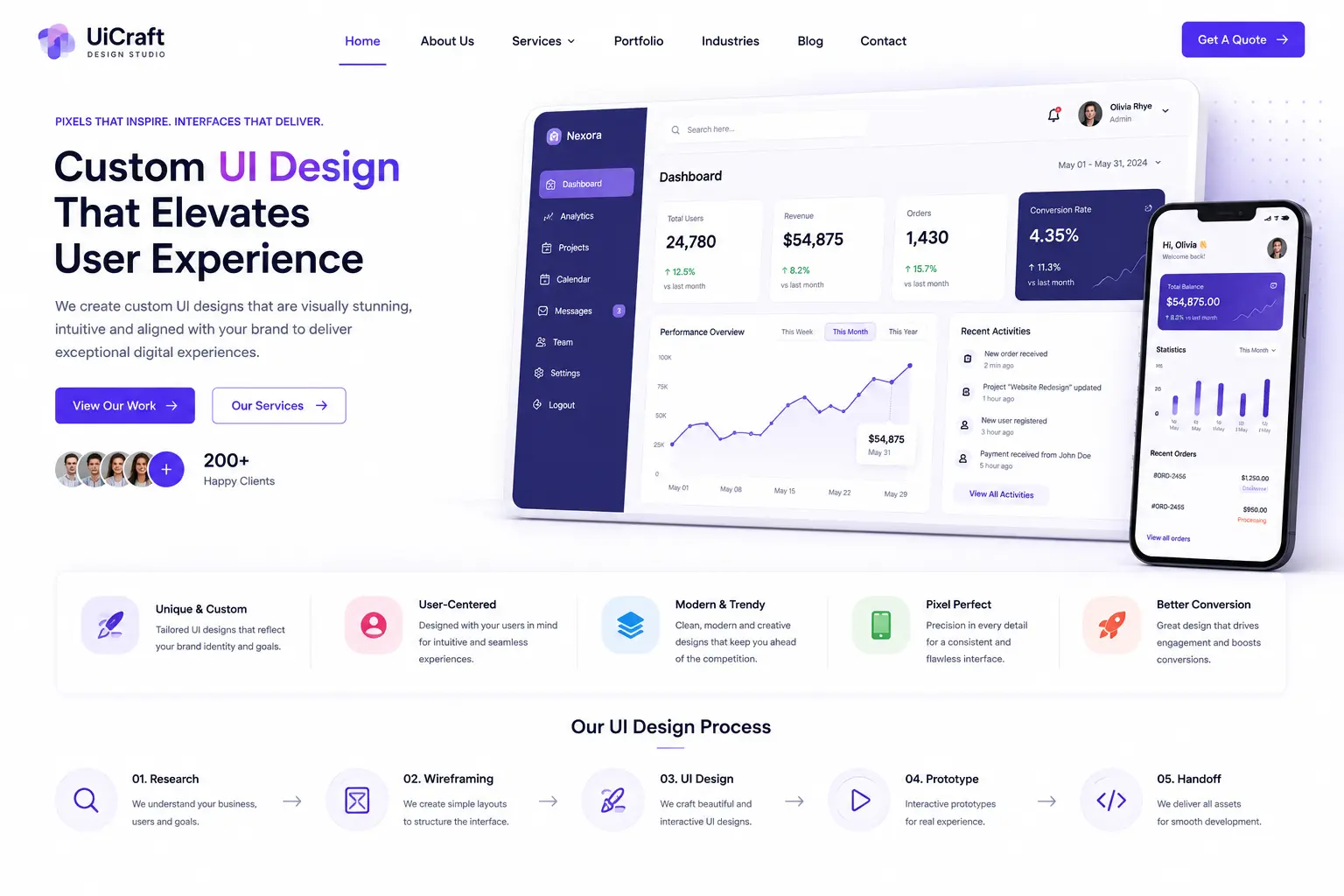 Custom UI Design