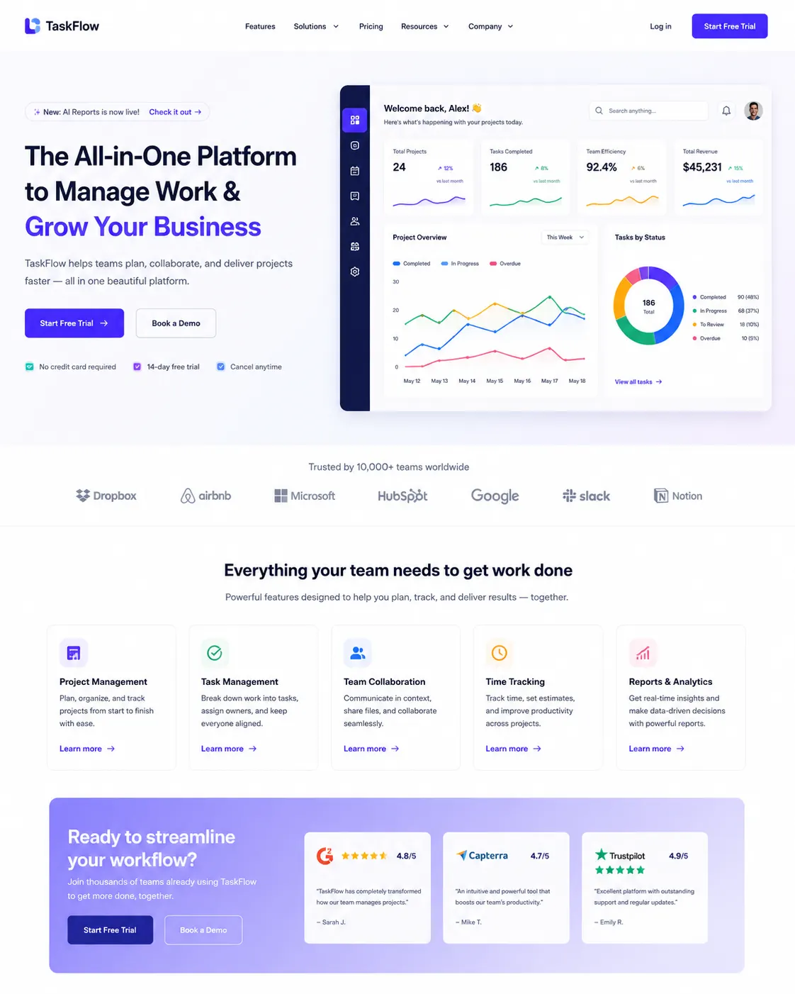 SaaS Website Design