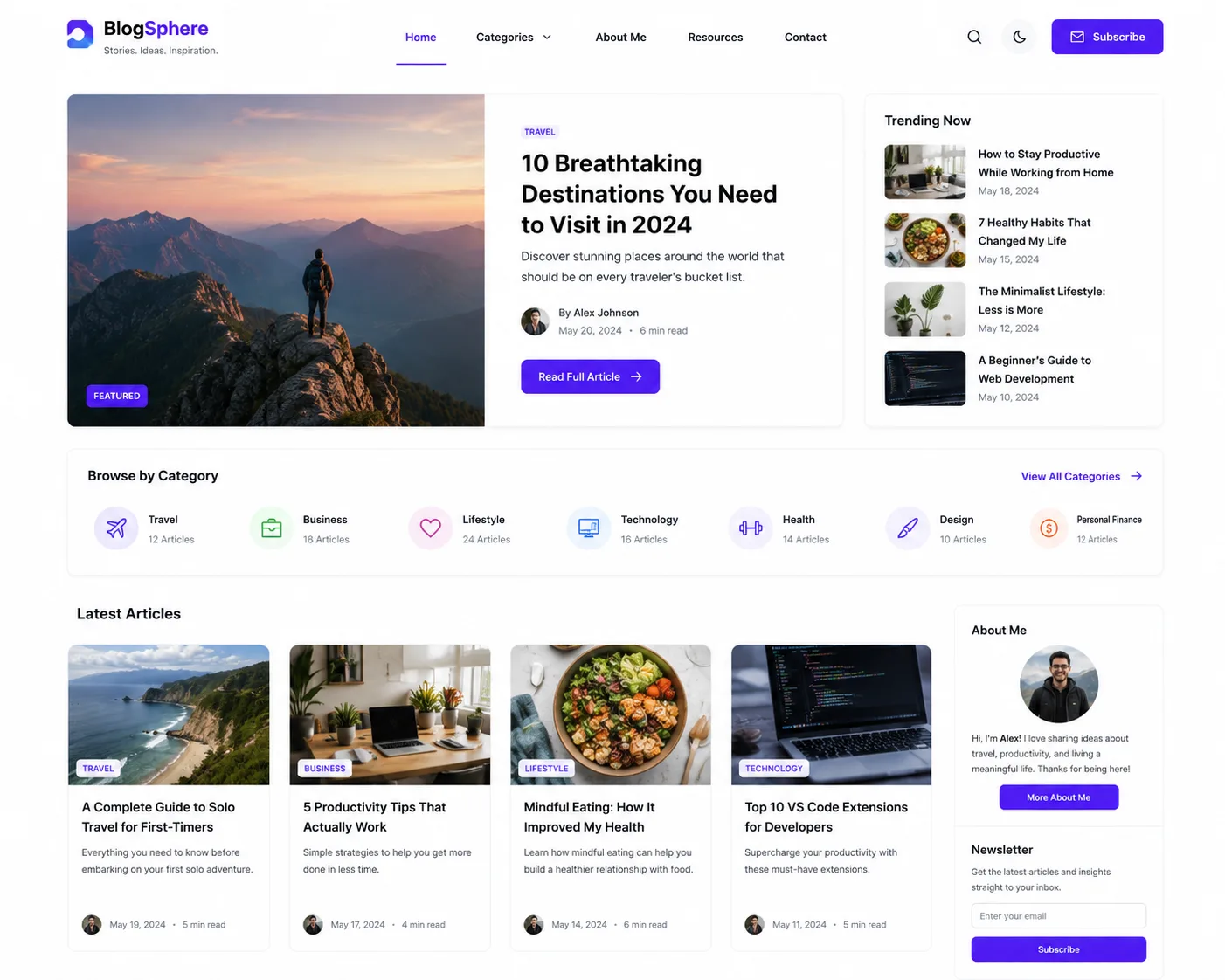 Blog Website Design