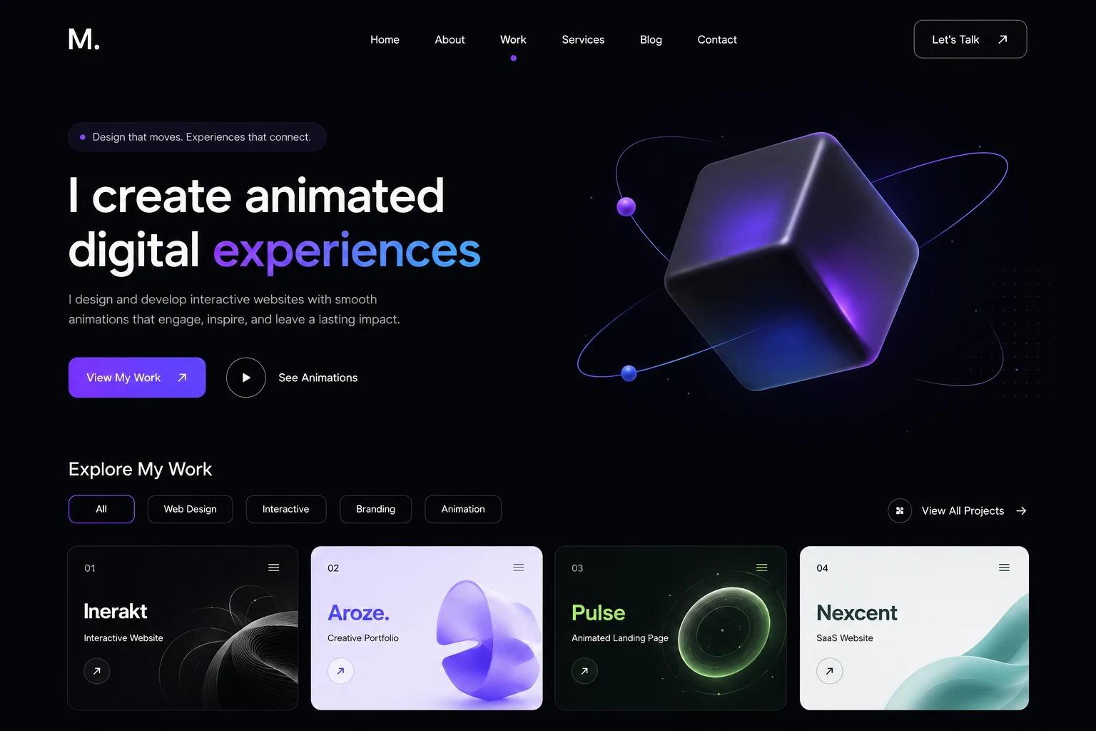 Animated Website Design