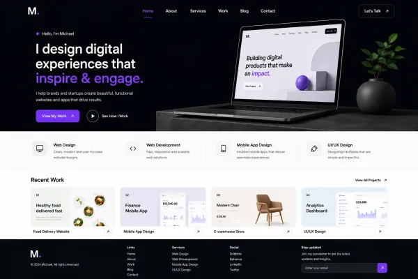 Website Mockup Design - Mantra Tech Fusion