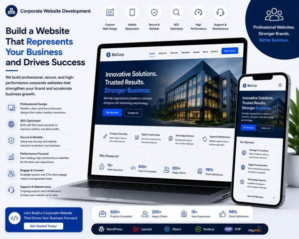 Corporate Website Development - Mantra Tech Fusion