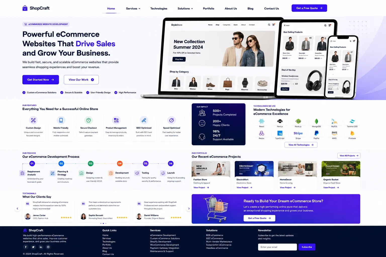eCommerce Website Development