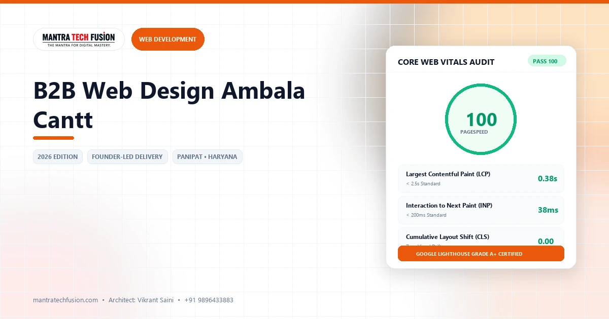 B2B Web Design Ambala Cantt: Scientific Instruments Hub