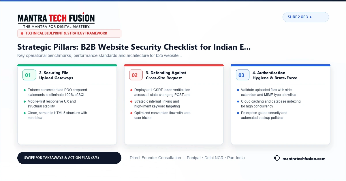 B2B Website Security Checklist for Indian Enterprises Architecture Framework