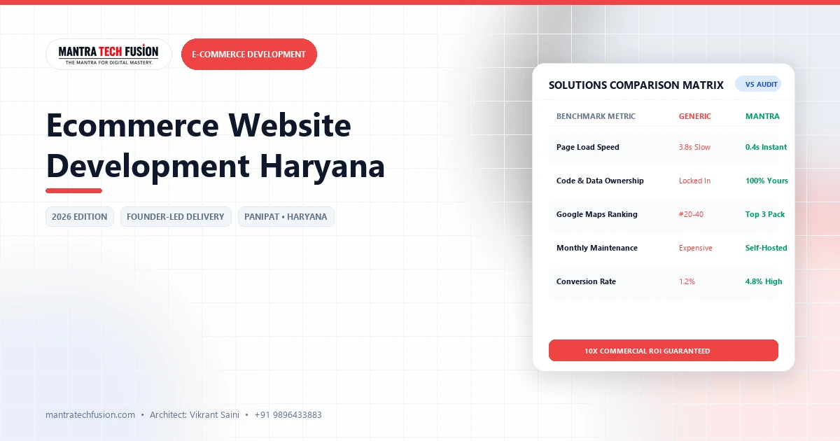 eCommerce Website Development Haryana: 2026 Price List