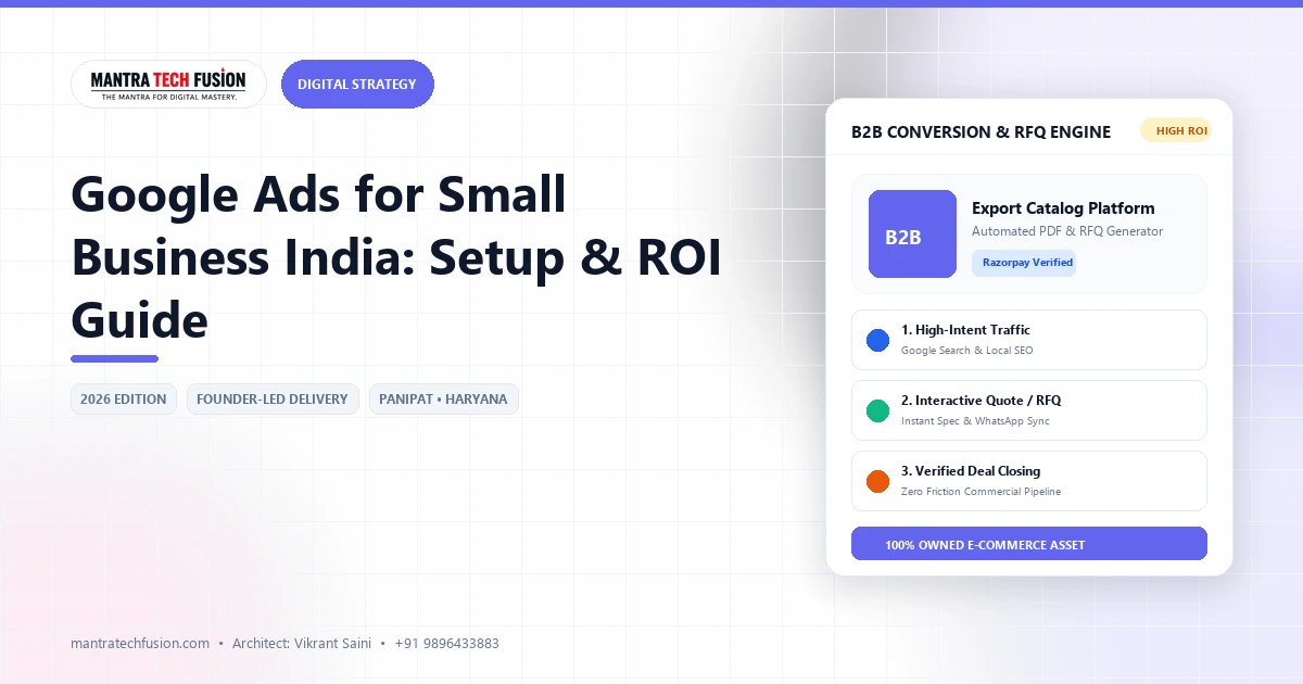PPC campaign dashboard for google ads for small business india