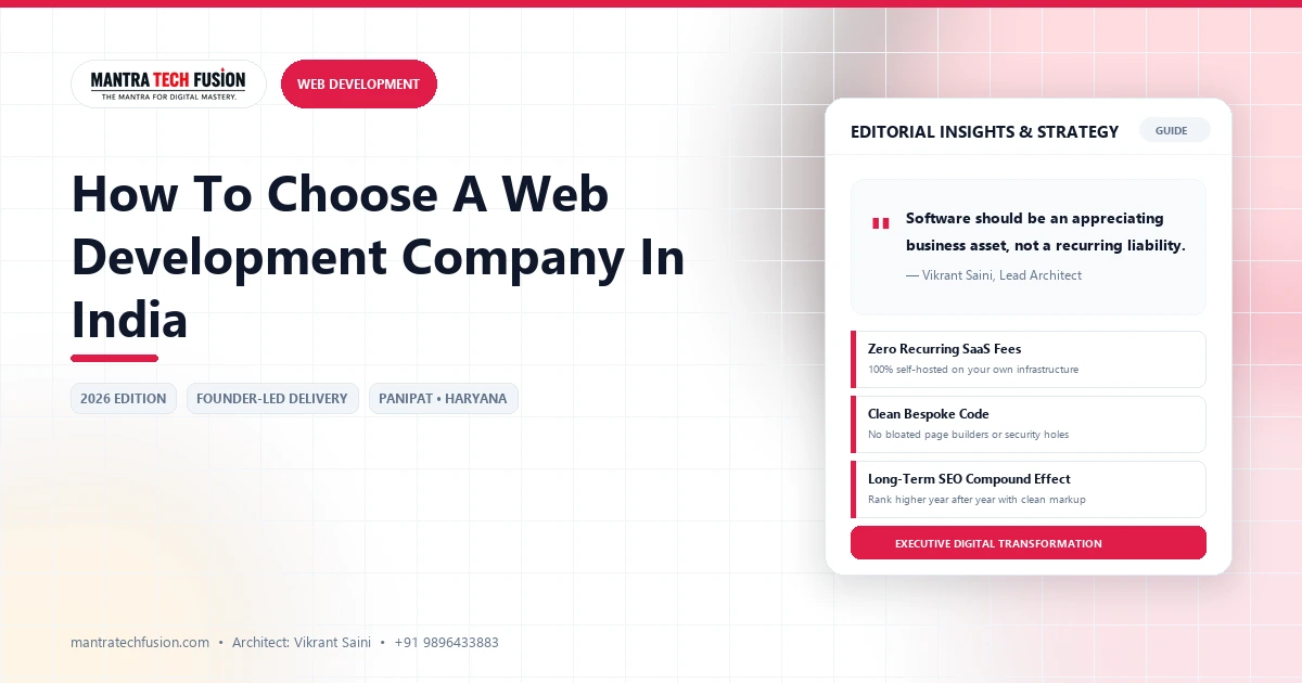 How to Choose a Web Development Company in India: Guide