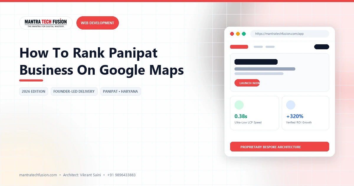 How to Rank Panipat Business on Google Maps in 2026