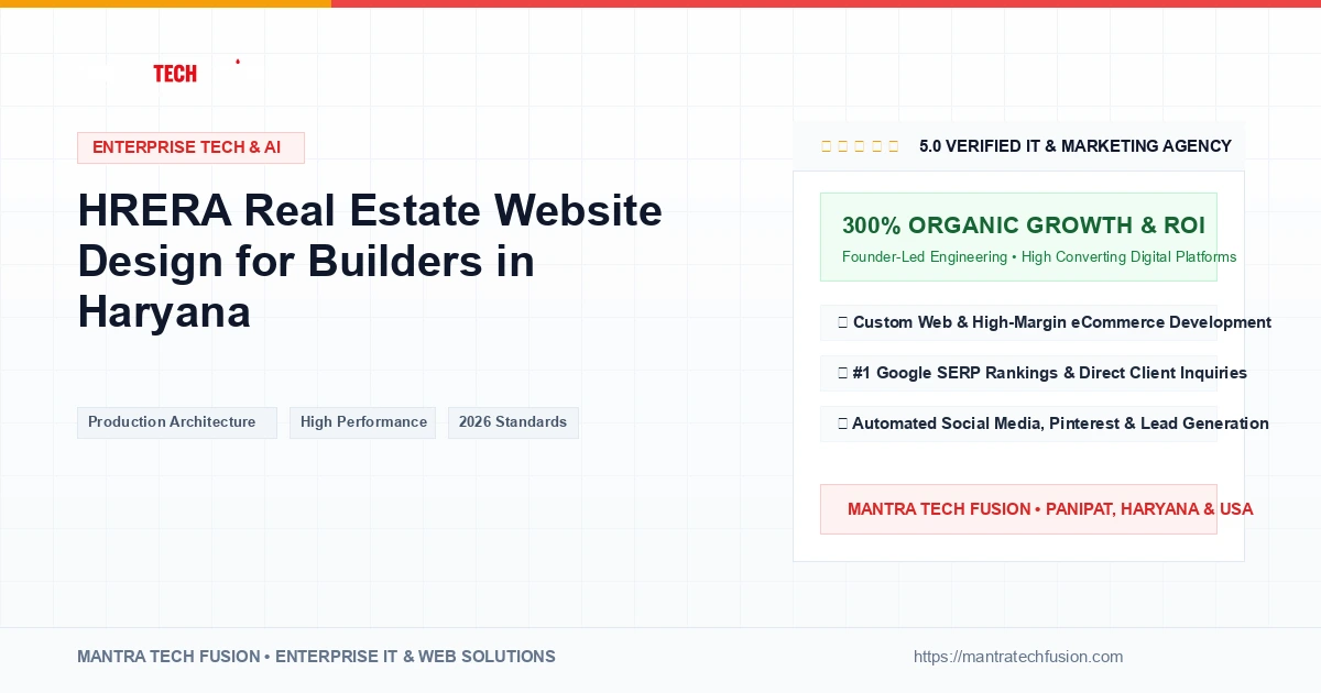 HRERA Real Estate Website Design for Builders in Haryana