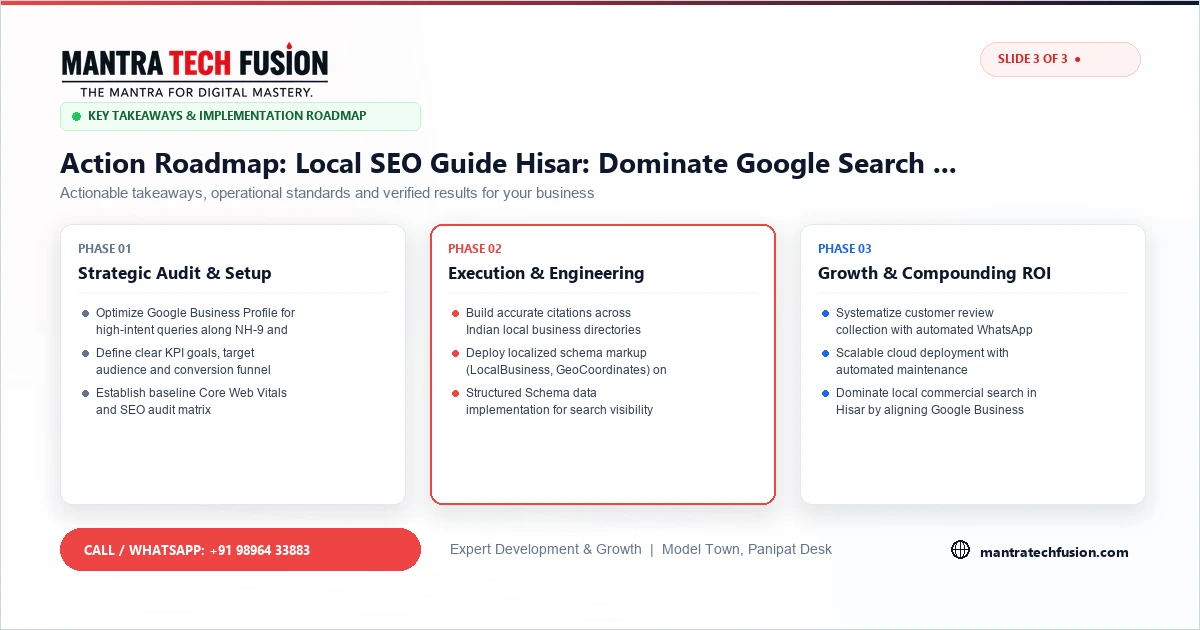 Local SEO Guide Hisar: Dominate Google Search in 2026 Implementation Roadmap