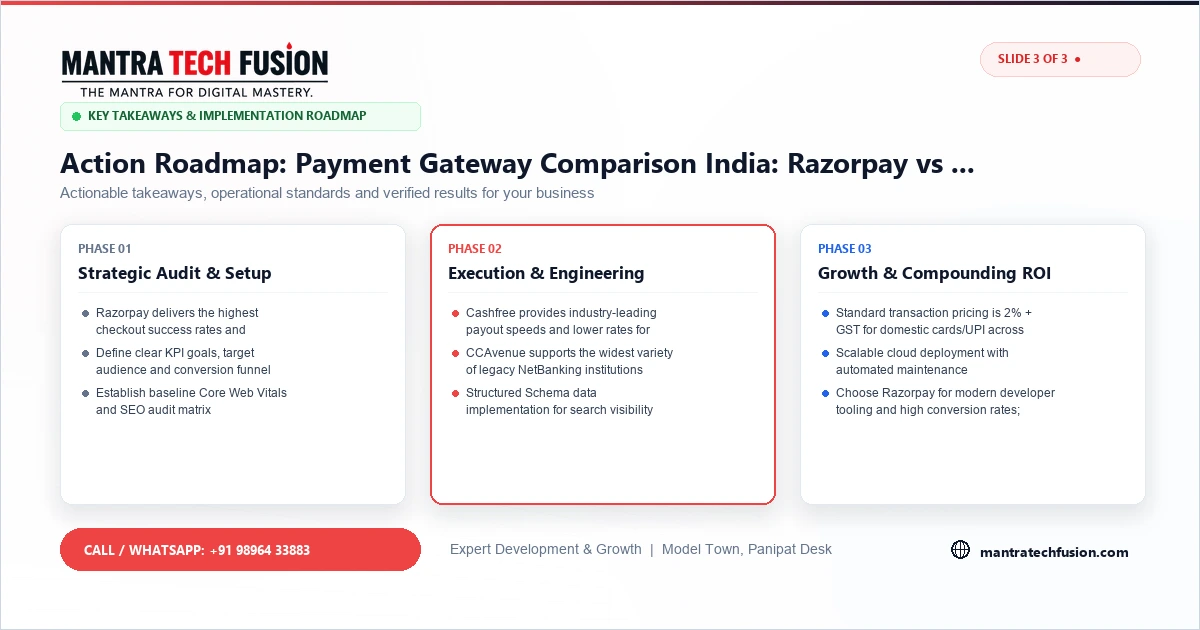 Payment Gateway Comparison India: Razorpay vs Cashfree Implementation Roadmap
