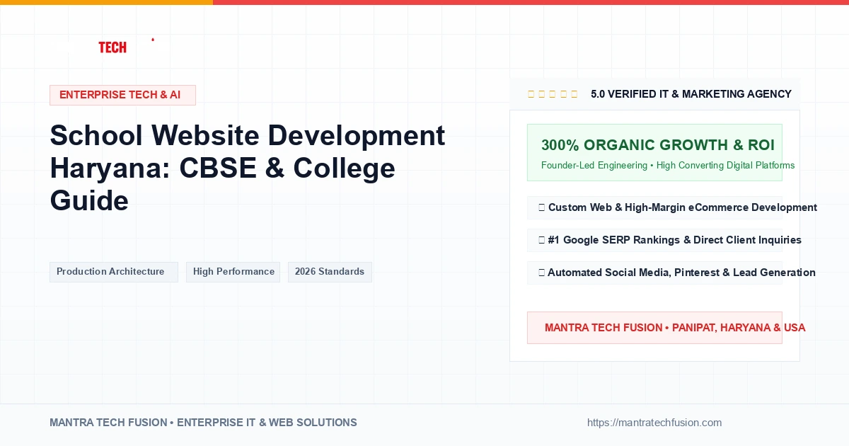 School Website Development Haryana: CBSE & College Guide