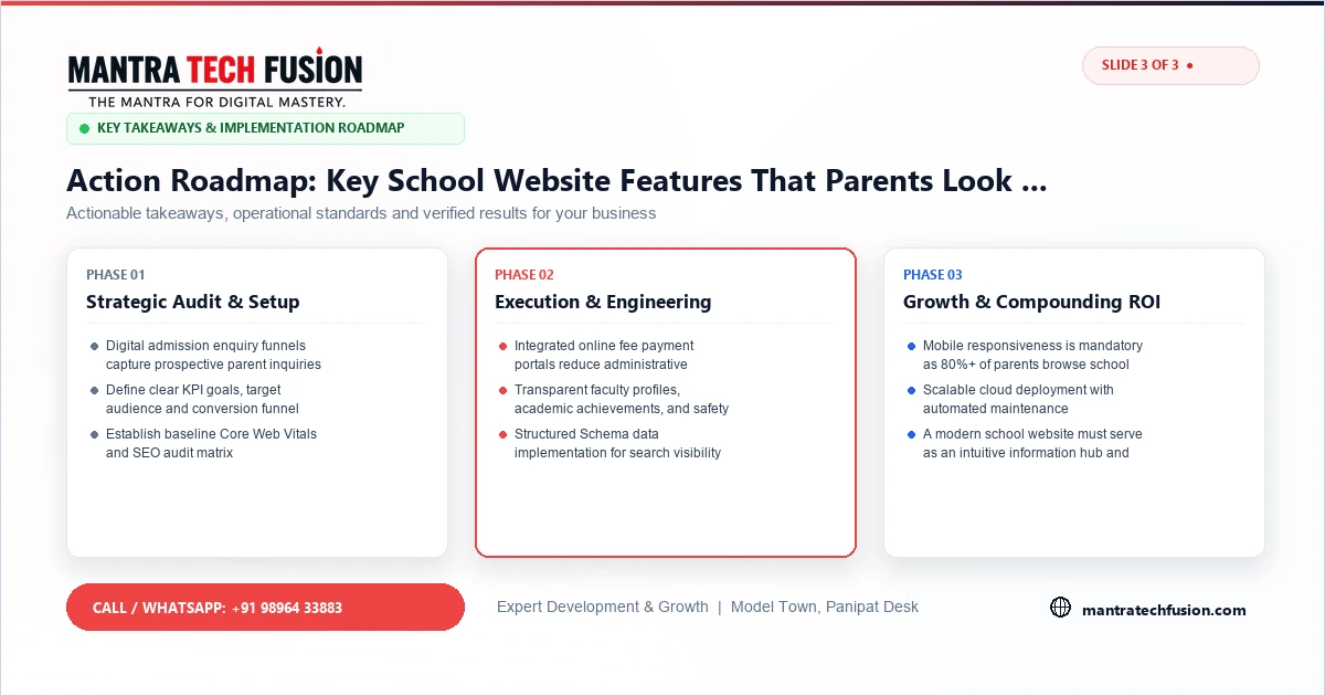 Key School Website Features That Parents Look for in 2026 Implementation Roadmap