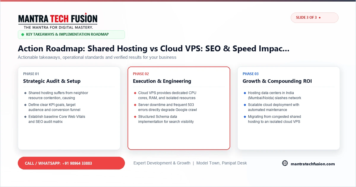 Shared Hosting vs Cloud VPS: SEO & Speed Impact in 2026 Implementation Roadmap