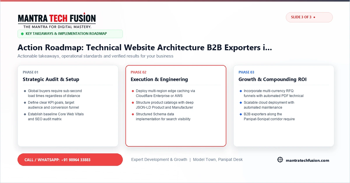 Technical Website Architecture B2B Exporters in Haryana Implementation Roadmap