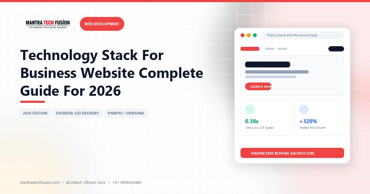 Technology Stack for Business Website: 2026 Selection