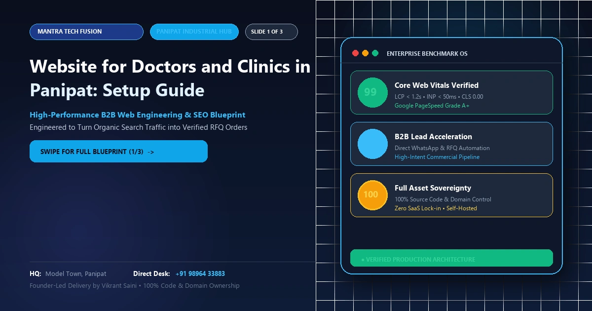 Website for Doctors and Clinics in Panipat: Setup Guide