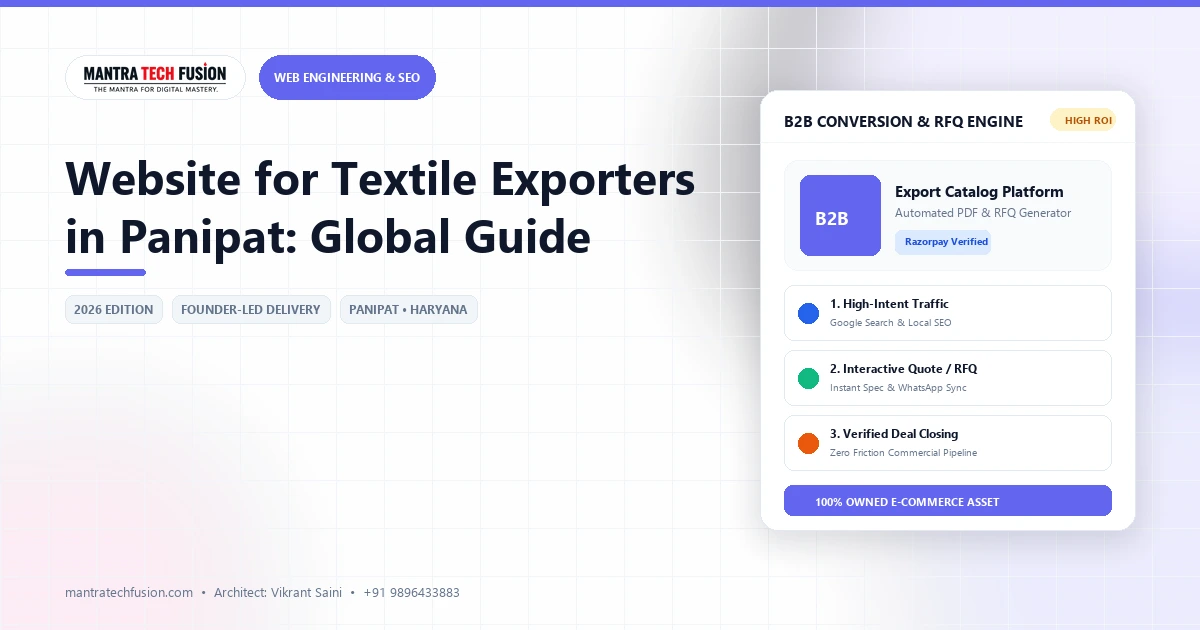 Website for Textile Exporters in Panipat: Global Guide