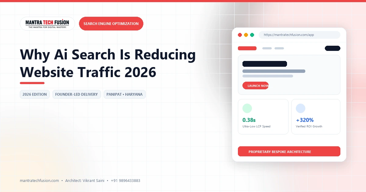 Why AI Search Is Reducing Website Traffic in 2026 Today