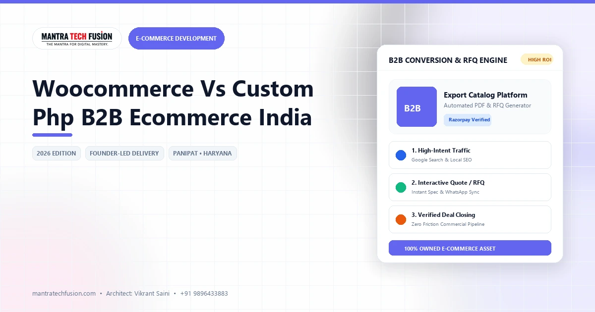 Database performance benchmark comparing woocommerce vs custom php