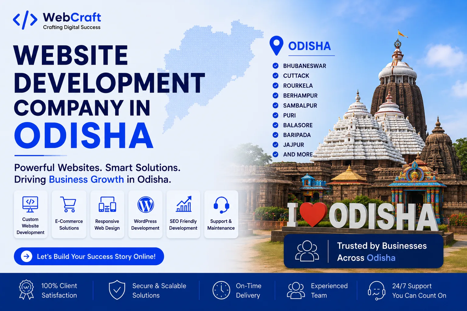 Professional website development and digital solutions services across Odisha by Mantra Tech Fusion