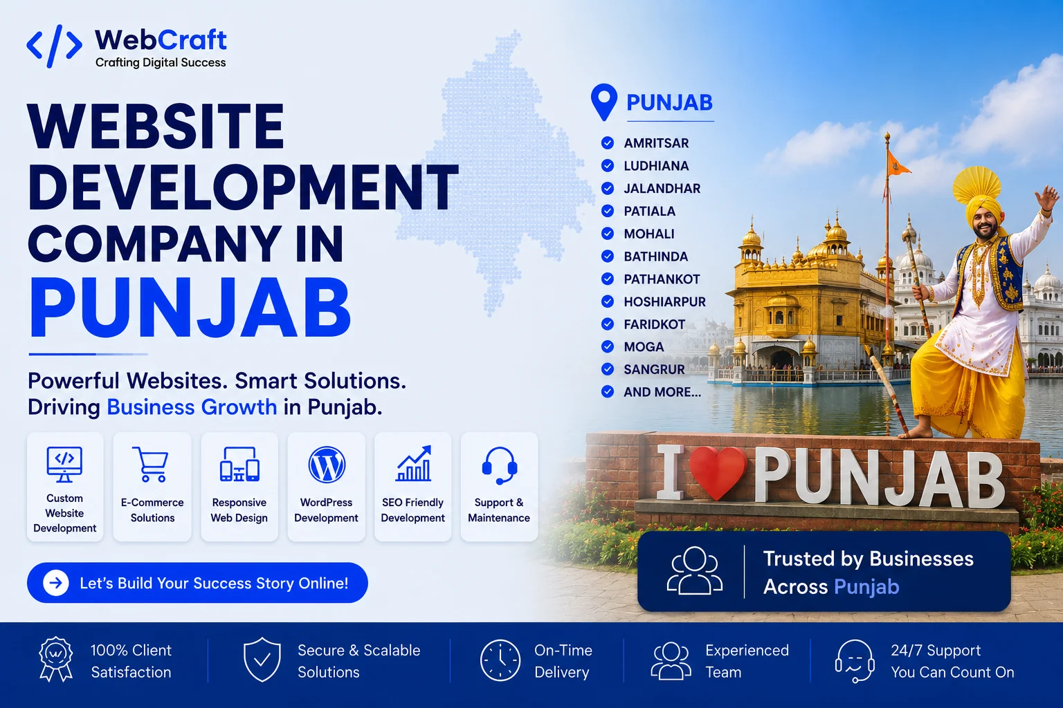 Professional website development and digital solutions services across Punjab by Mantra Tech Fusion