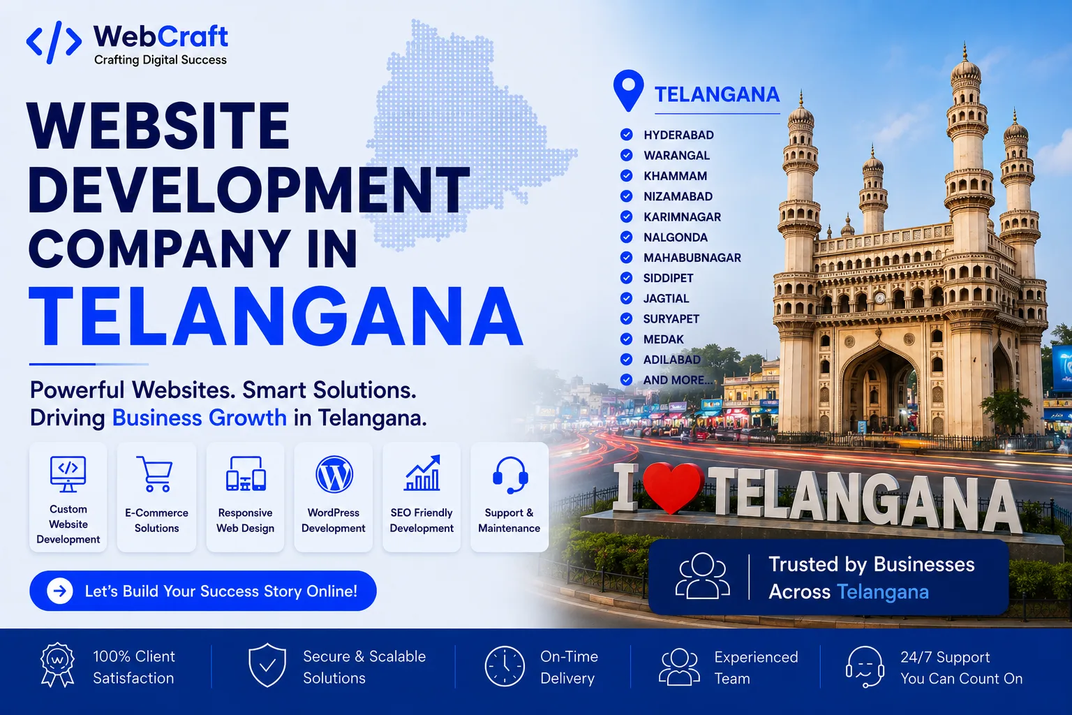 Professional website development and digital solutions services across Telangana by Mantra Tech Fusion