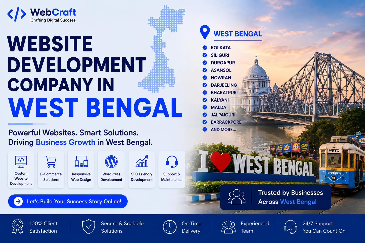 Professional website development and digital solutions services across West Bengal by Mantra Tech Fusion