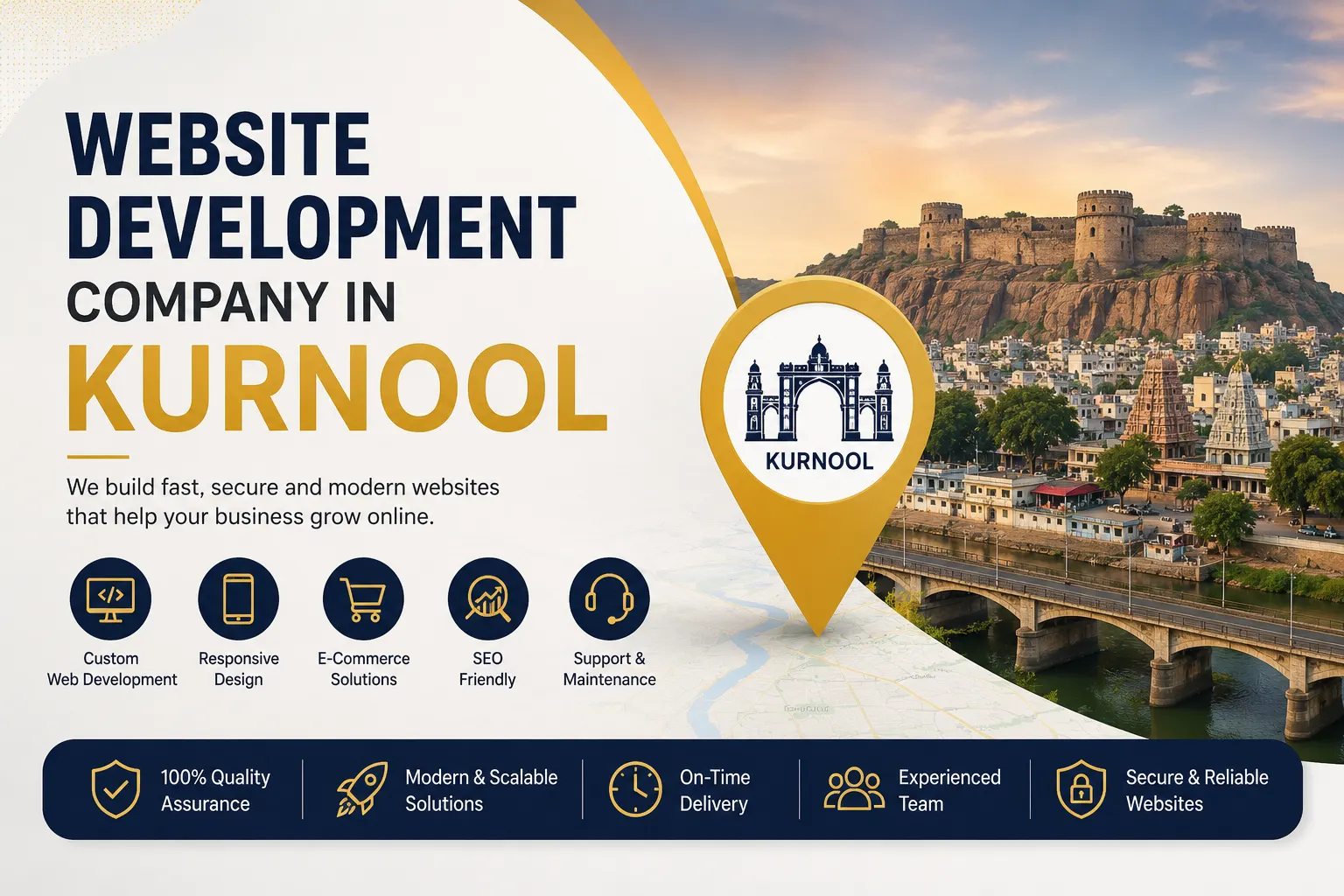 Professional website development and digital solutions services across Kurnool by Mantra Tech Fusion