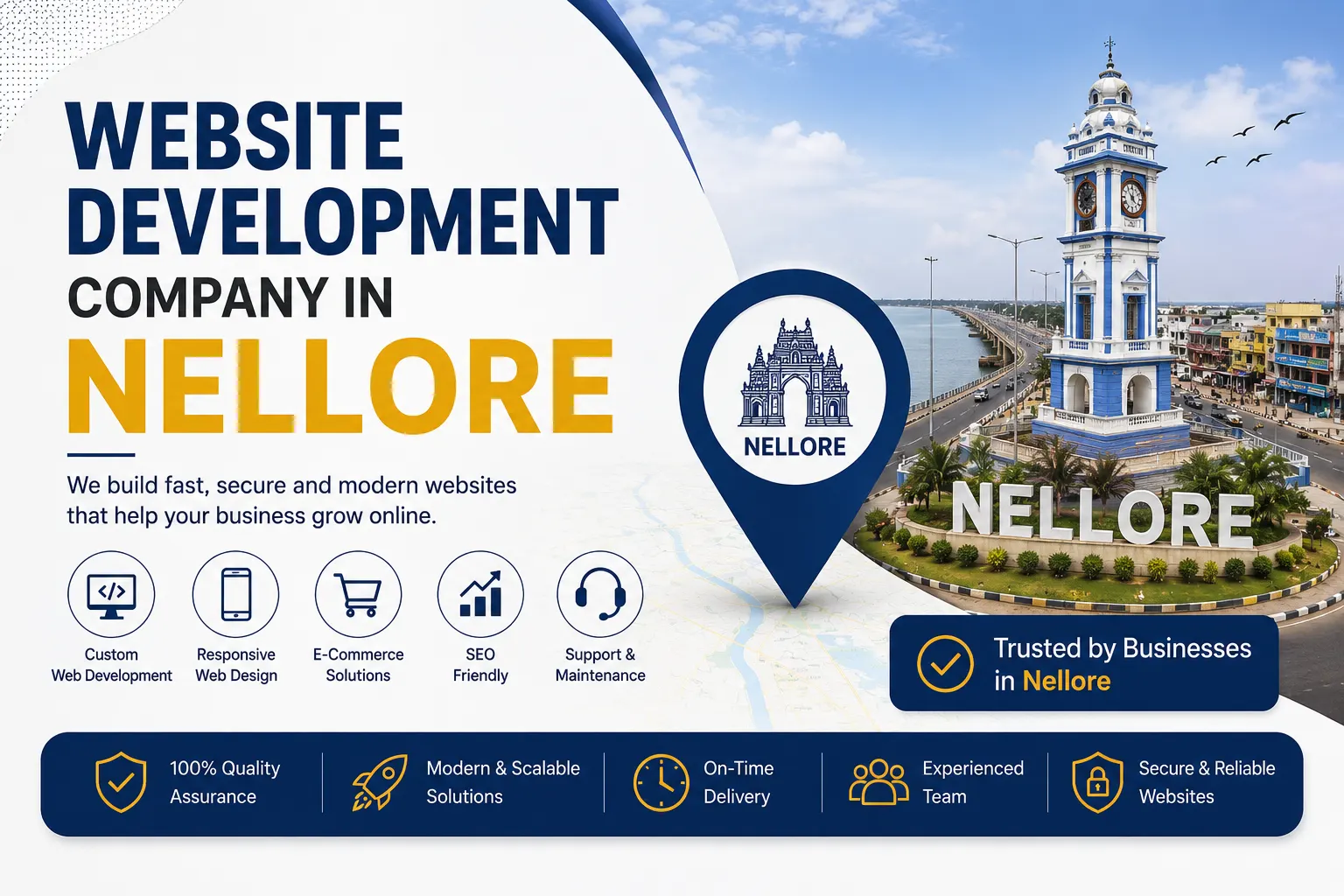 Professional website development and digital solutions services across Nellore by Mantra Tech Fusion