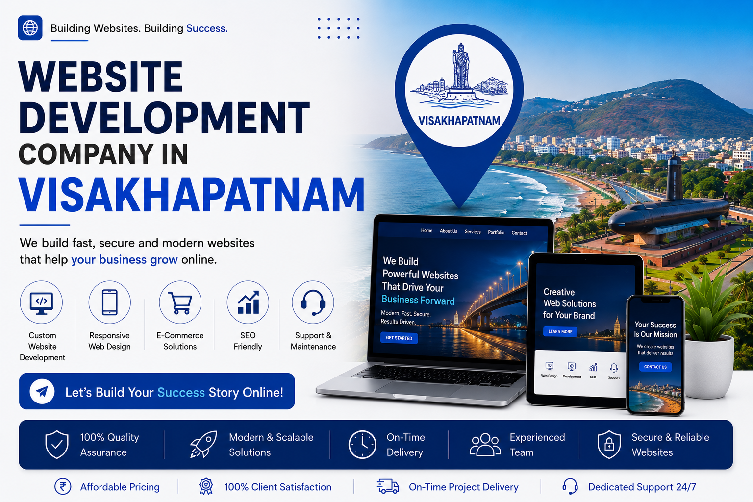 Professional website development and digital solutions services across Visakhapatnam by Mantra Tech Fusion