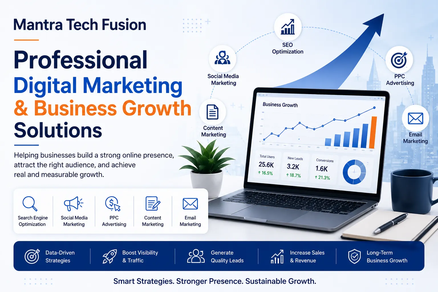 Professional digital marketing and business growth solutions by Mantra Tech Fusion