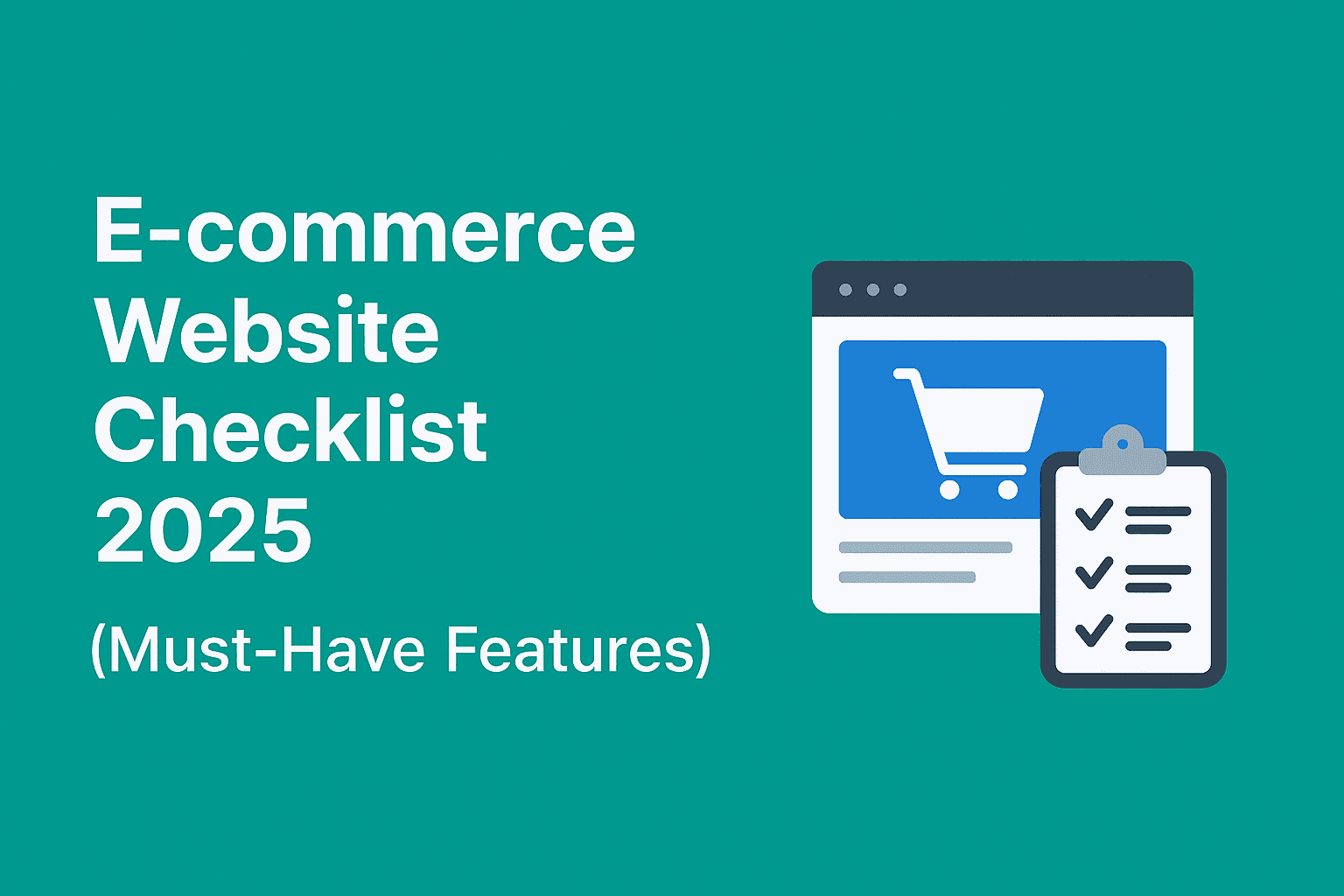 E-commerce Website Checklist 2025 (Must-Have Features)